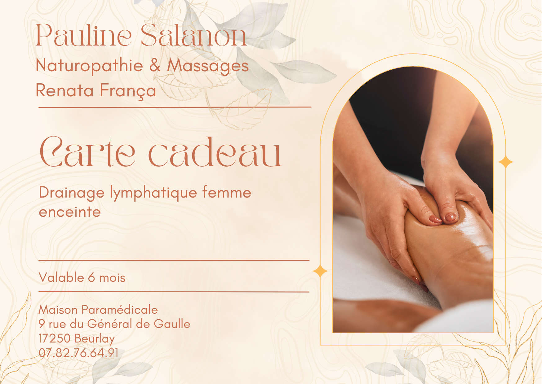 Carte cadeau drainage femme enceinte